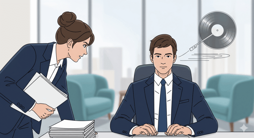 Asertywność w Pracy. 10 Przydatnych Technik technika zdartej płyty